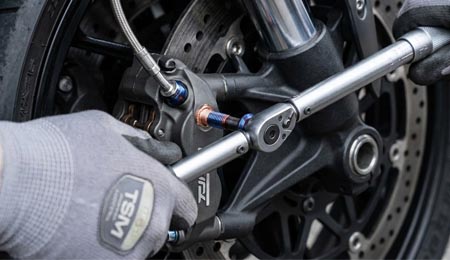 installing-titanium-brake-caliper-bolts-on-sportbike